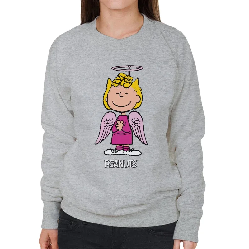 Peanuts Halloween Angel Sally Brown Women's Sweatshirt Hooded Sweatshirt Casual Wear Street Style