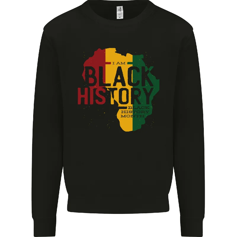 African Black History Month Lives Matter Juneteenth Mens Sweatshirt Jumper Hoodie with Toggle Buttons Decorative Unique