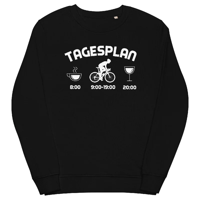 Tagesplan 2 - Unisex Premium Organic Sweatshirt Hooded Sweatshirt Casual Wear Street Style