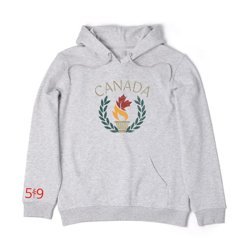 CANADA TORCH HOODIE (UNISEX) Hoodie with Tie-Dye Psychedelic Retro