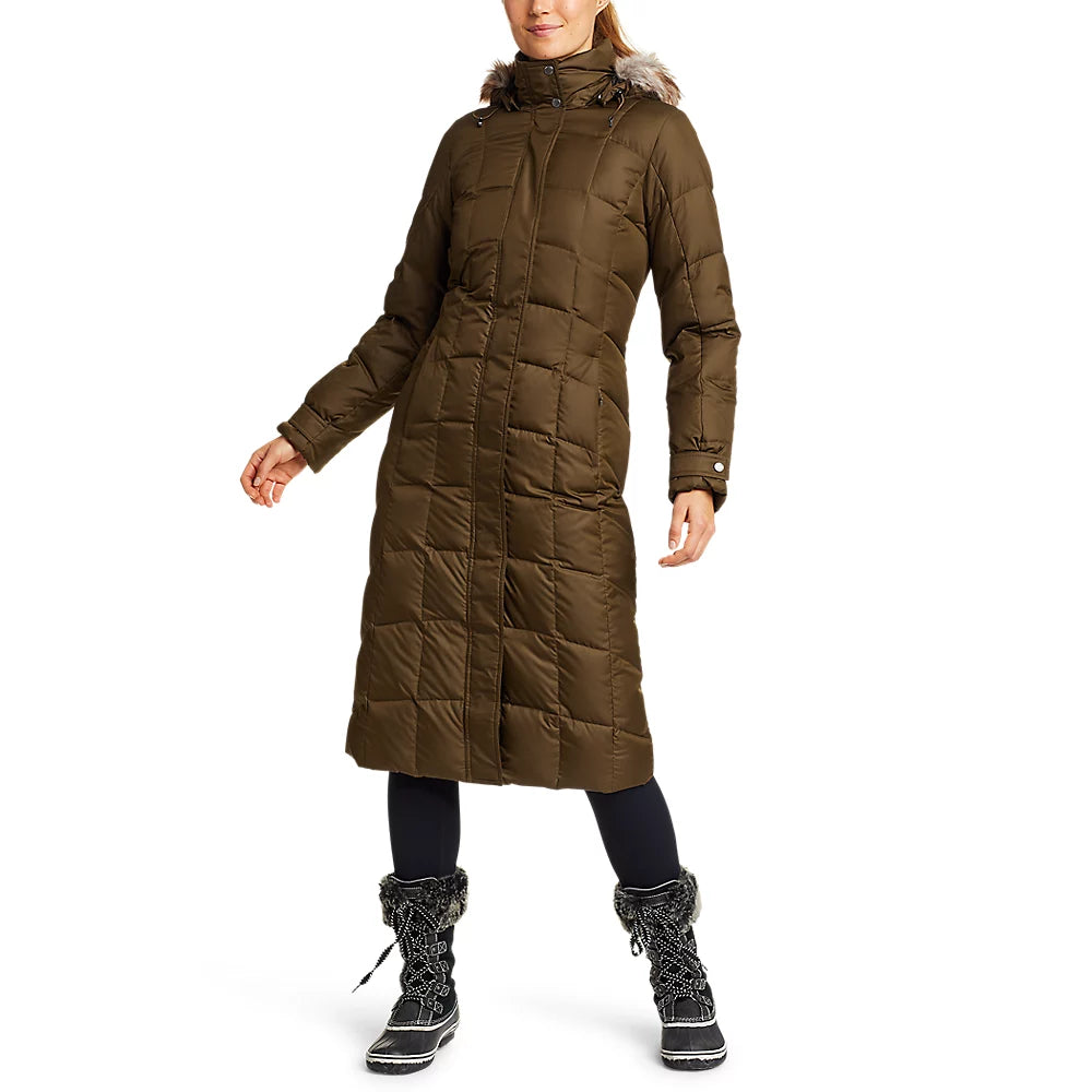 Women's Classic Down Duffle Coat Trench Wool Cashmere