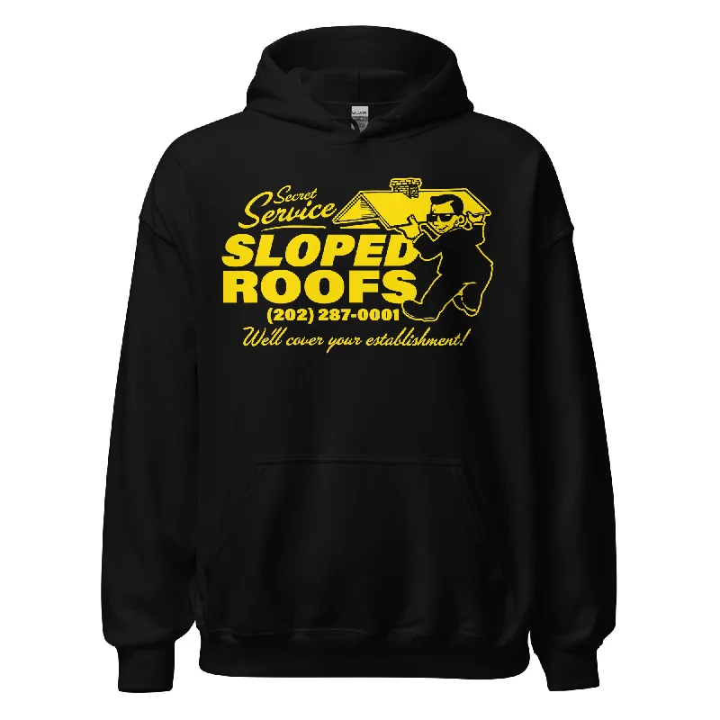 Secret Service Sloped Roofs Hoodie Hoodie with Embroidery Detailed Premium