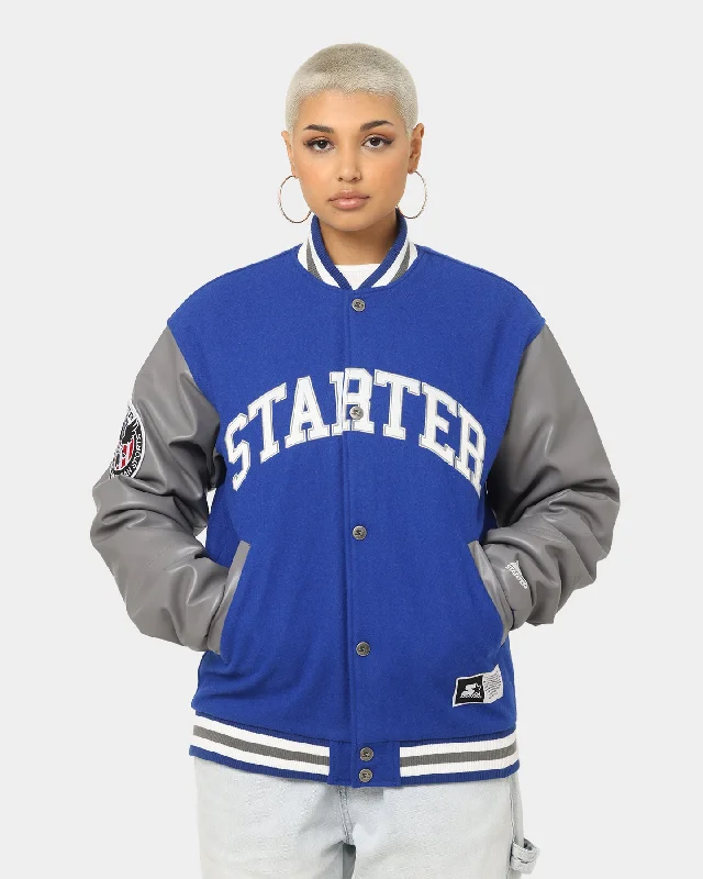 Starter Arch Varsity Jacket Blue Quilted Jacket Puffer Jacket Insulated Jacket