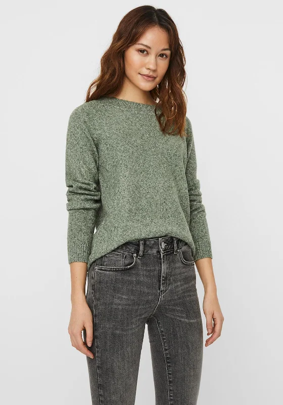 Vero Moda Doffy Soft Knit Sweater, Laurel Wreath Turtle Neck Boat Neck Asymmetrical Neck