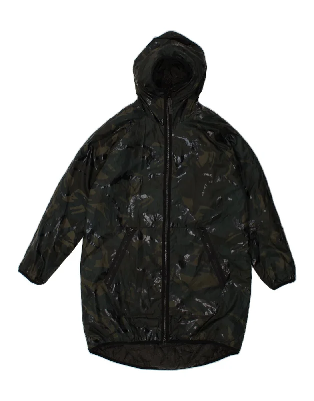 G-STAR Womens Loose Fit Windbreaker Coat UK 14 Medium Green Camouflage Fitted Loose Oversized