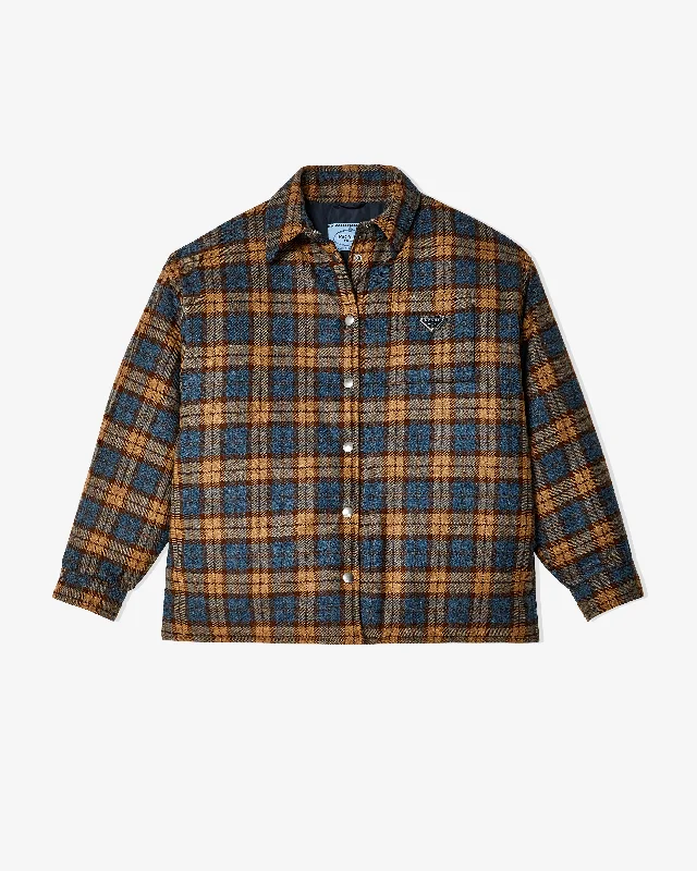 Prada - Women's Checked Jacket - (Tabacco) Fitted Jacket Loose Jacket Oversized Jacket