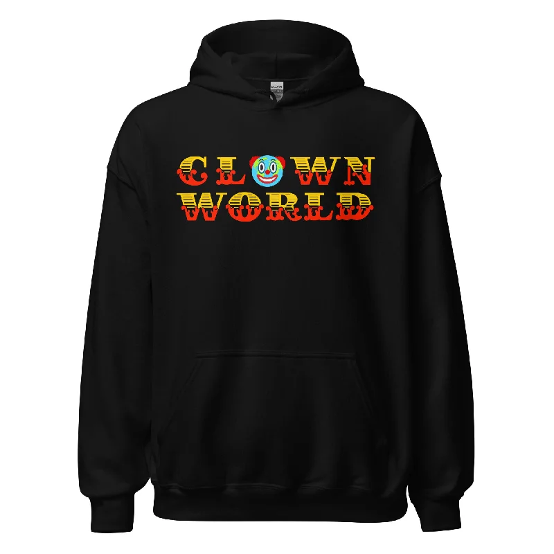 Clown World Unisex Pullover Hoodie Hoodie with Elastic Waist Stretchable Comfortable