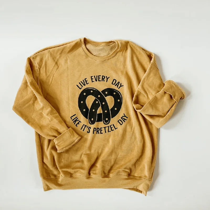 The Office - Pretzel Day Sweatshirt Hoodie with Fur Luxurious Winter