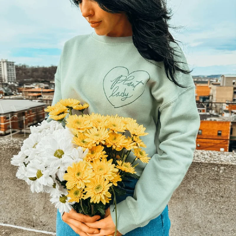 Plant Lady Cropped Sweatshirt Graphic Hoodie Design Print