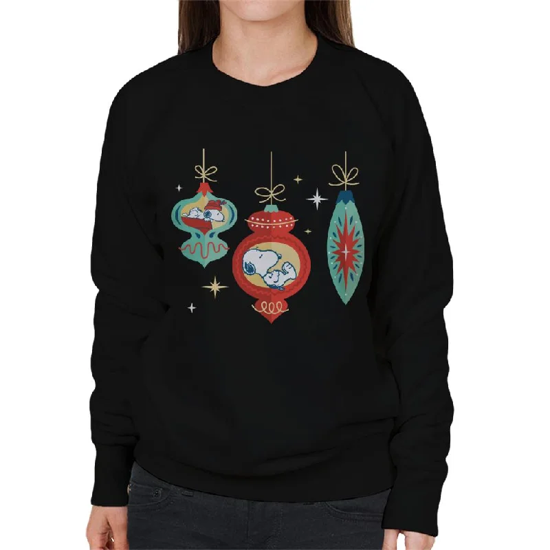 Peanuts Snoopy Asleep In A Bauble Women's Sweatshirt Hoodie with Gradient Ombre Colorful