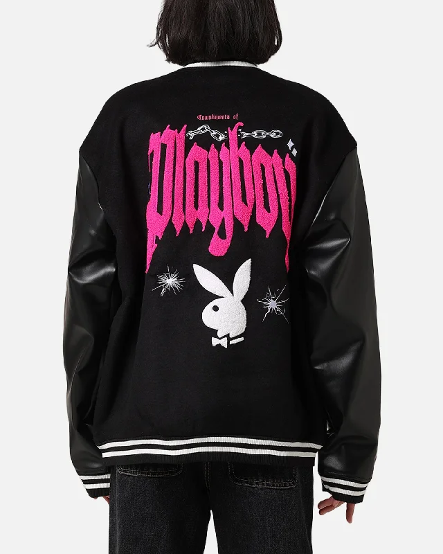 Playboy Card Jacket Black Mesh Jacket Canvas Jacket Denim Jacket