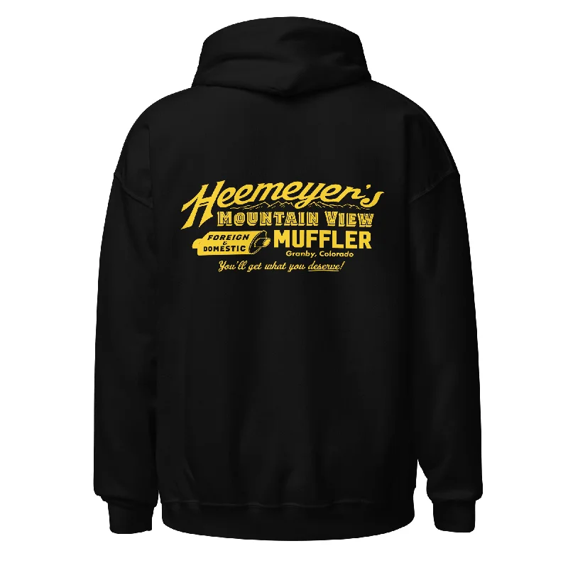 Heemeyer's Mountain View Muffler Shop Hoodie Hoodie with Patch Decorative Personalized