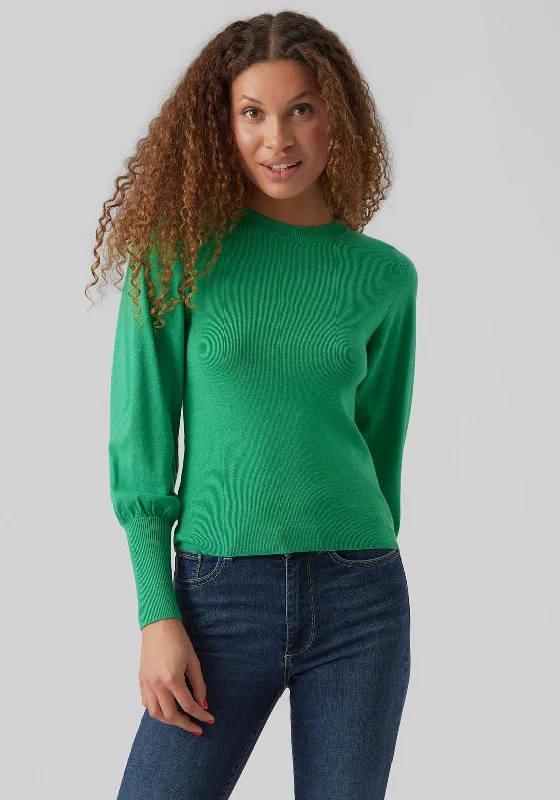 Vero Moda Holly Knit Sweater, Bright Green Bright Pastel Dark