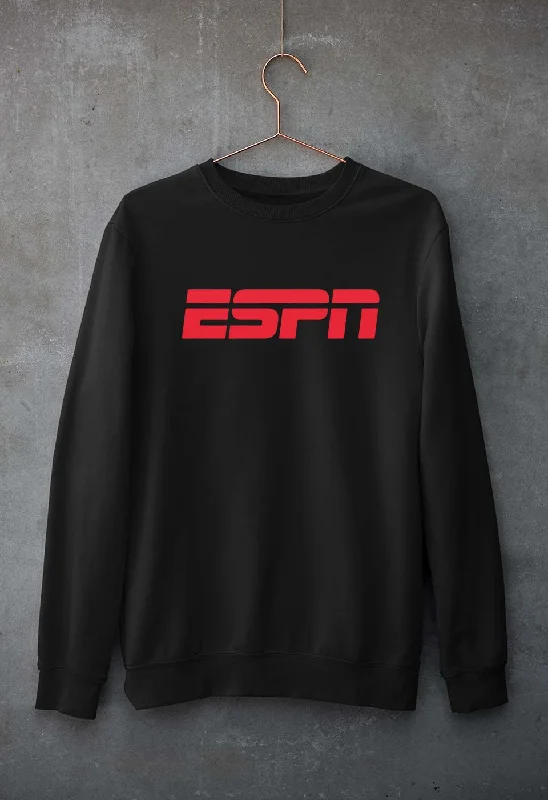 ESPN Unisex Sweatshirt for Men/Women Hoodie with Slit Hem Functional Movement