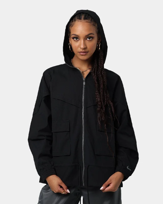 Nike Women's NSW Icon Clash Jacket Black/Dark Smoke Mesh Jacket Canvas Jacket Denim Jacket