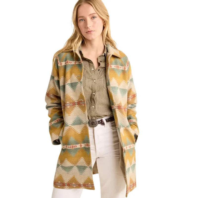 Pendleton Women's Wool Mac Coat Shawl Collar Notch Collar Lapel Collar