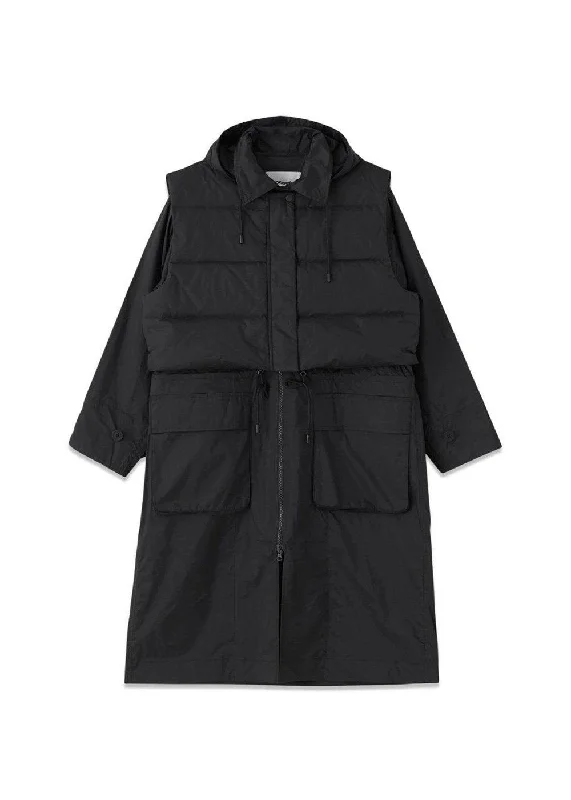 Rain Coat - Black Kimono Robe Cloak