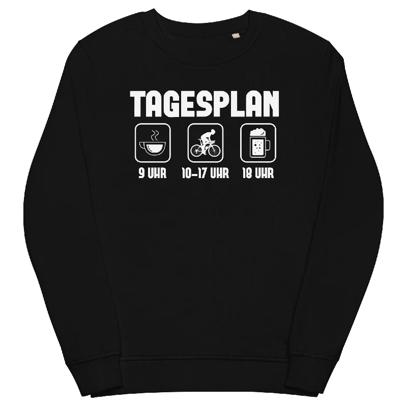 Tagesplan 1 - Unisex Premium Organic Sweatshirt Hoodie with Bell Sleeves Flared Feminine