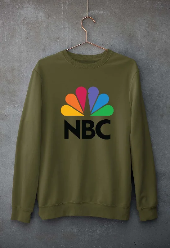 NBC Unisex Sweatshirt for Men/Women Hoodie with Hem Patch Decorative Personalized