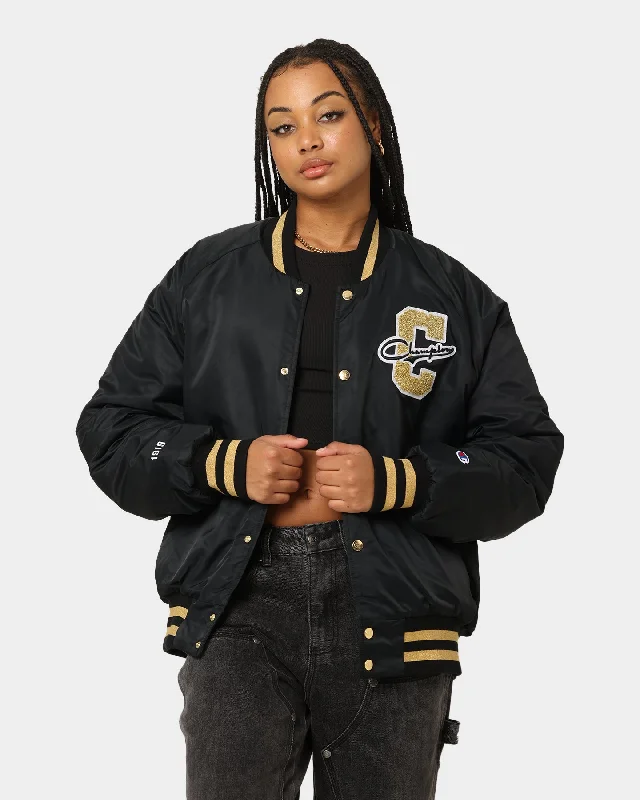 Champion LFS Letterman Jacket Black/Gold Wool Jacket Cashmere Jacket Tweed Jacket