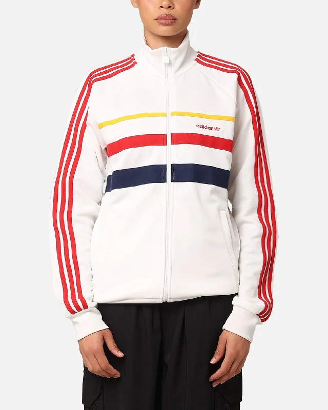 Adidas First Track Jacket Cloud White Fleece Jacket Down Jacket Parka