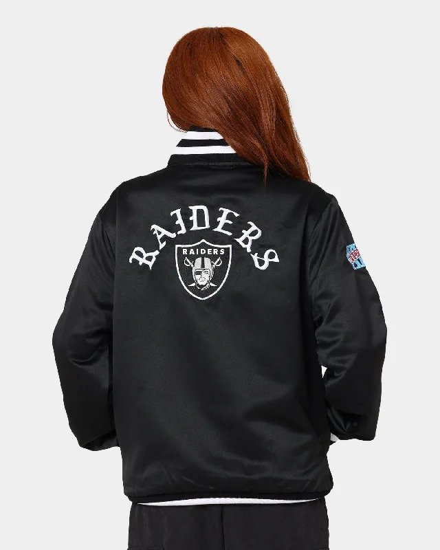 New Era Las Vegas Raiders Champs Jacket Black/White Tiered Jacket Buttoned Jacket Zippered Jacket