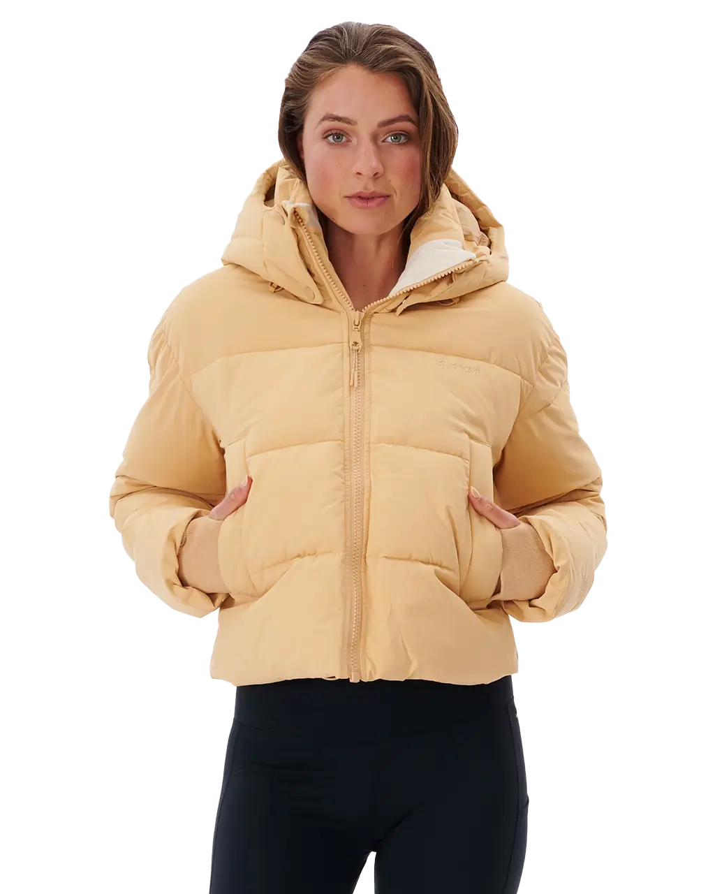 Anti Series Tidal Jacket in Sand One-Shoulder Jacket Off-the-Shoulder Jacket Asymmetrical Jacket