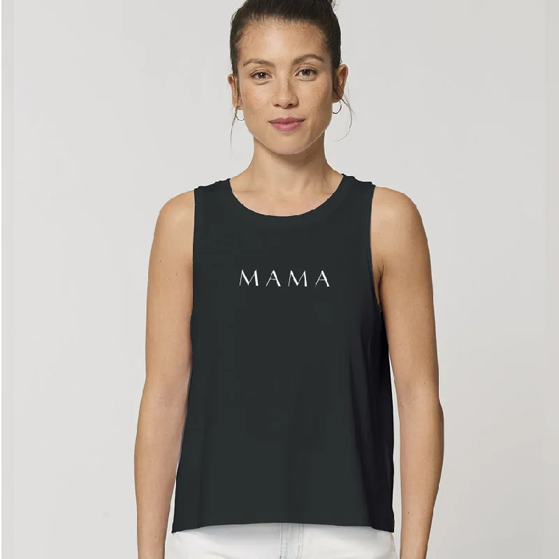 Lounge Mama Dancer Crop Top Asymmetrical Pockets Print