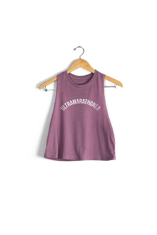 Ultramarathoner Racerback Crop Top Fashionable Trendy Casual