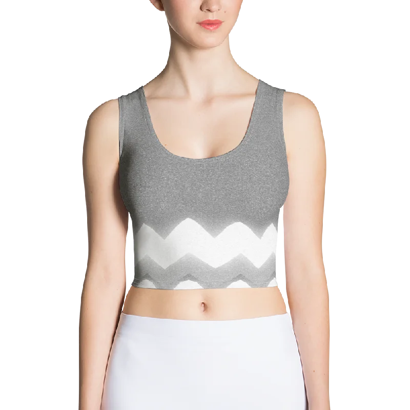 Women's Crop Top - Ella Fleece Fabric Down Fabric Feather Fabric