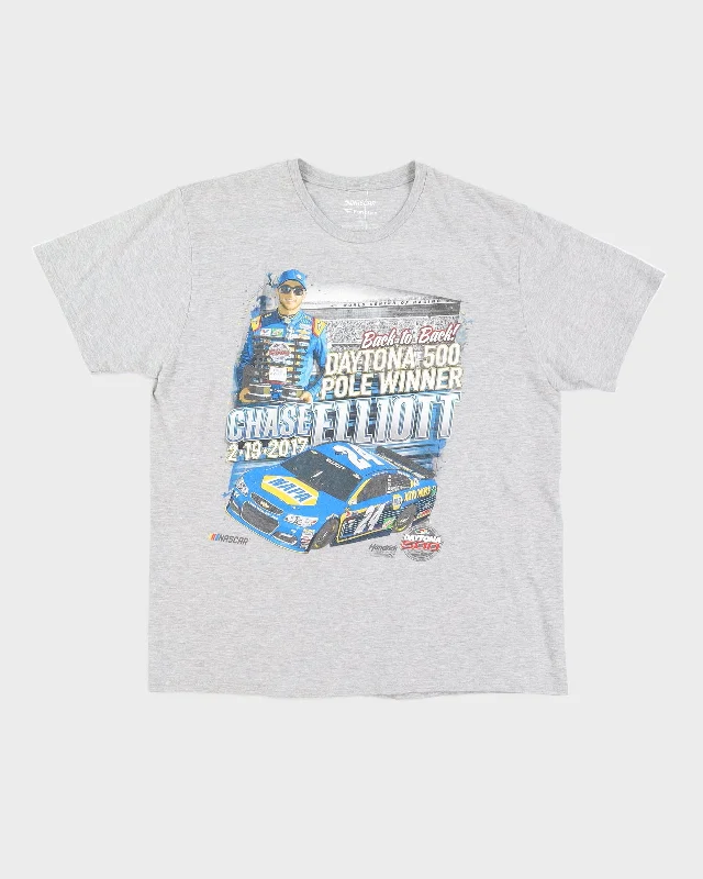 2017 Chase Elliot Nascar T-Shirt - XL Notch Collar Peter Pan Collar Cowl Neck