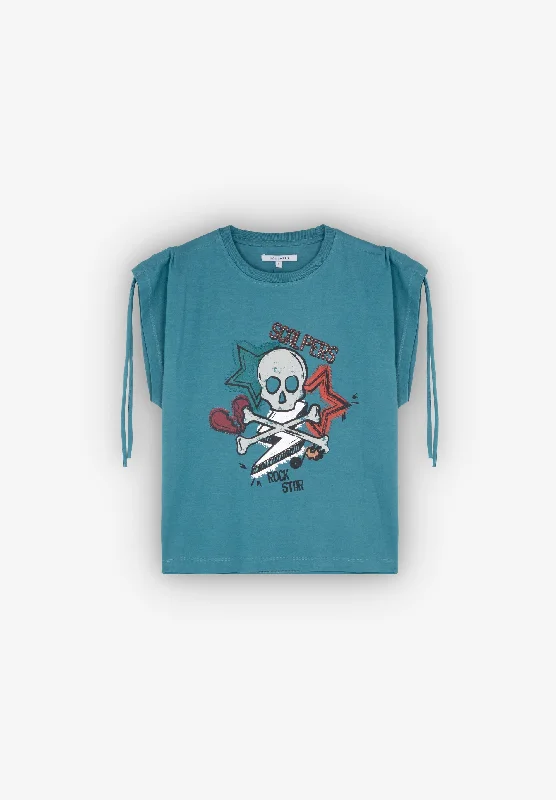 MEX SKULL TEE Collared Crew Neck Turtle Neck