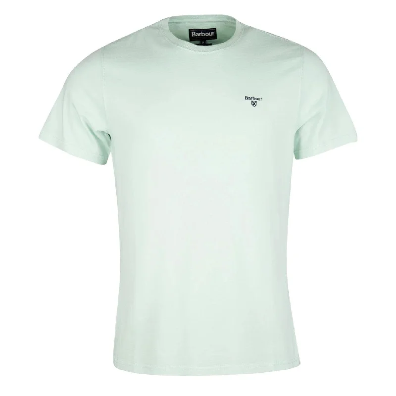 Barbour Sports Tee Dusty Mint Fitted T-Shirt Seamless Stretchy