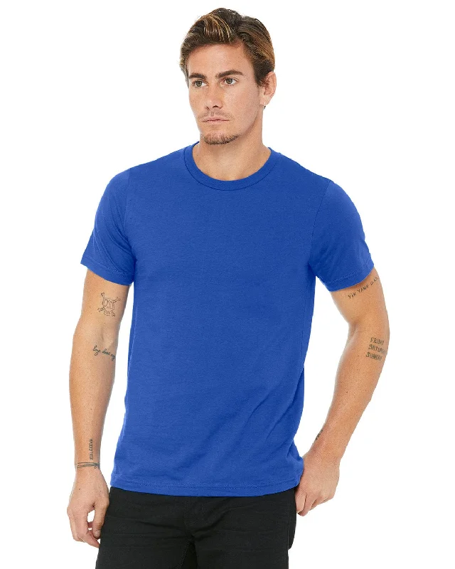 Bella+Canvas Unisex Made in the USA Short Sleeve T-Shirt | True Royal Mesh Canvas Denim