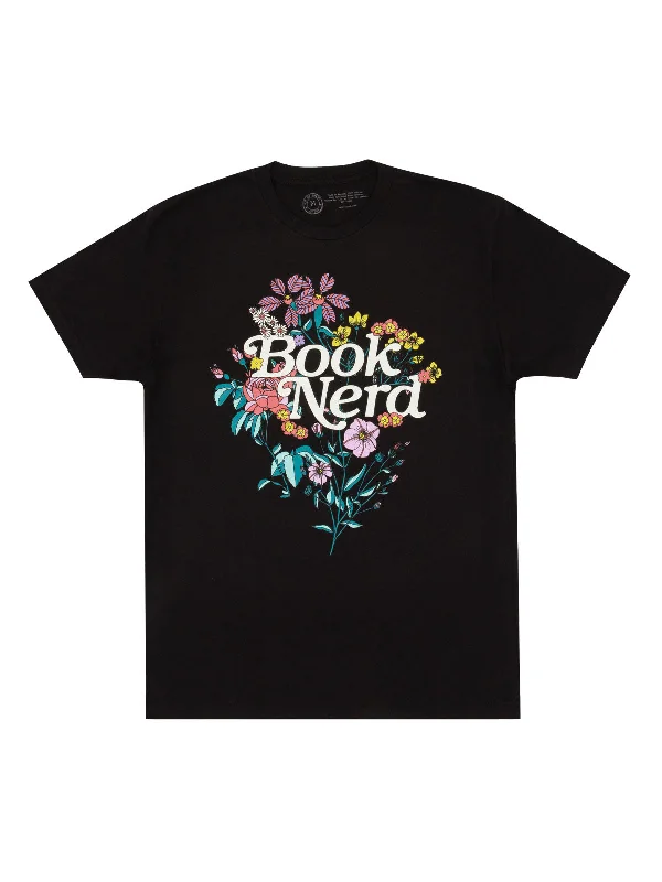 Book Nerd Floral Unisex T-Shirt Lace Blend Ribbed Blend Corduroy Blend