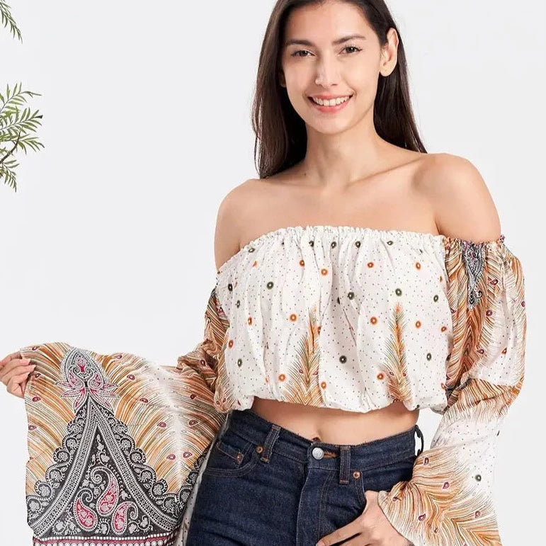 Hippie Susie - Ruffled Crop Top Modern Contemporary Chic