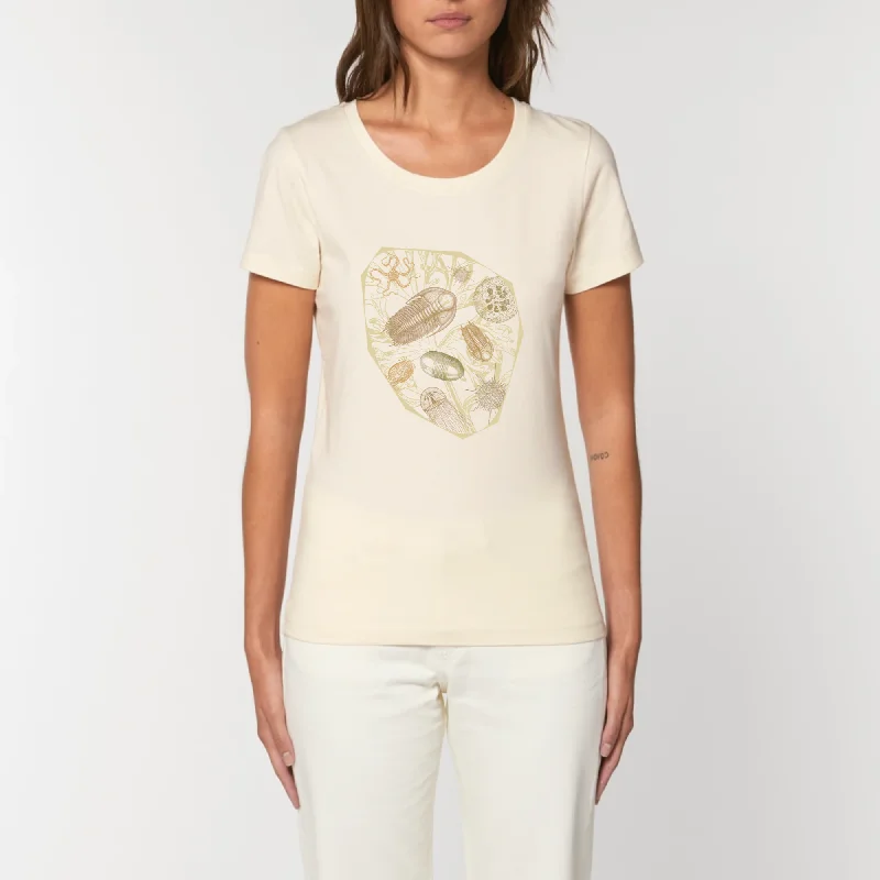 Trilobites | T-shirt Femme 100% Coton BIO - EXPRESSER Solid Print Embellished