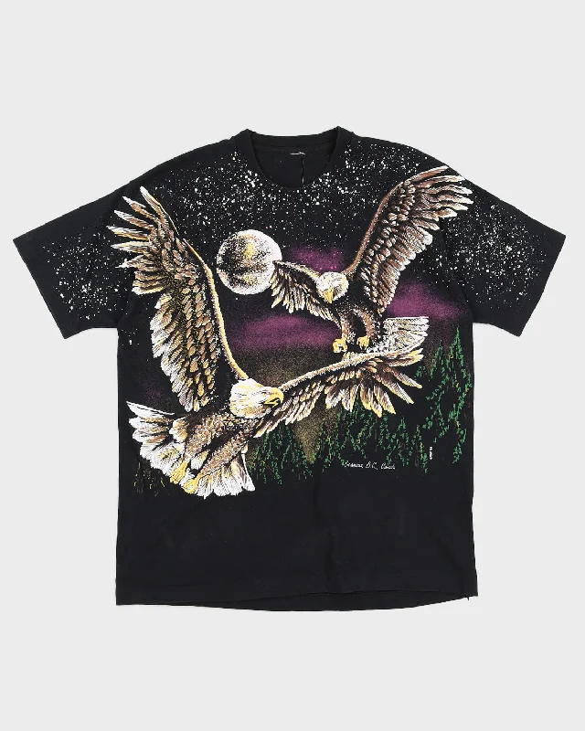 Vintage Eagle Graphic T-Shirt - XL Chenille Blend Fleece Blend Nylon Blend