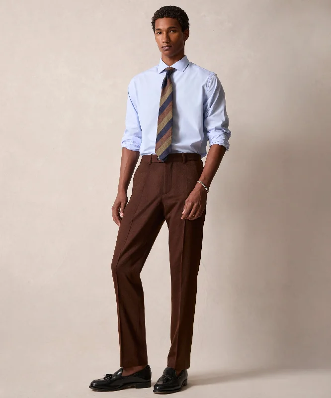 Italian Cashmere Sutton Trouser in Chocolate Trousers chic fashionable