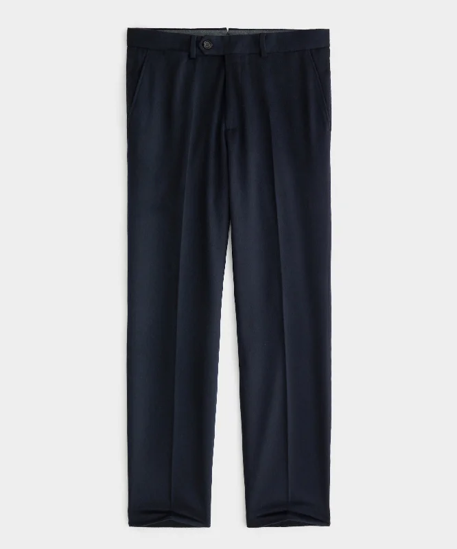 Italian Cashmere Sutton Trouser in Navy Trousers Essential Wardrobe