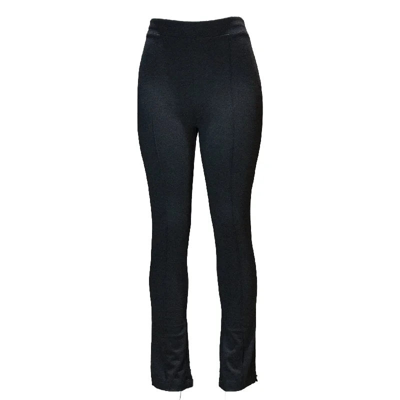 Black Fit And Flare Trousers Trousers sophisticated sleek