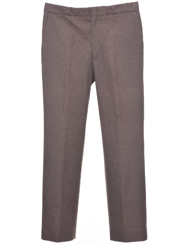 Beige Trousers - W34 L31 Trousers Denim Blue