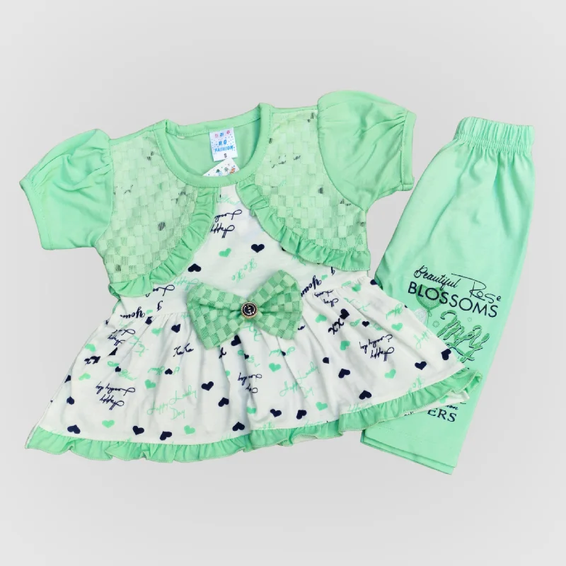 BG Happy Green White Frock & Trouser 5188 Trousers Recommended Stylist