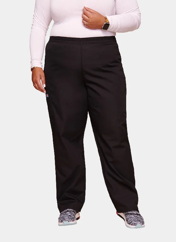 Cherokee Unisex Elasticated Scrub Trousers - Black Trousers Trousers Formal