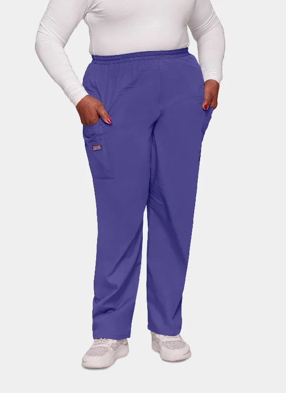 Cherokee Unisex Elasticated Scrub Trousers - Grape Trousers Leisure Comfortable