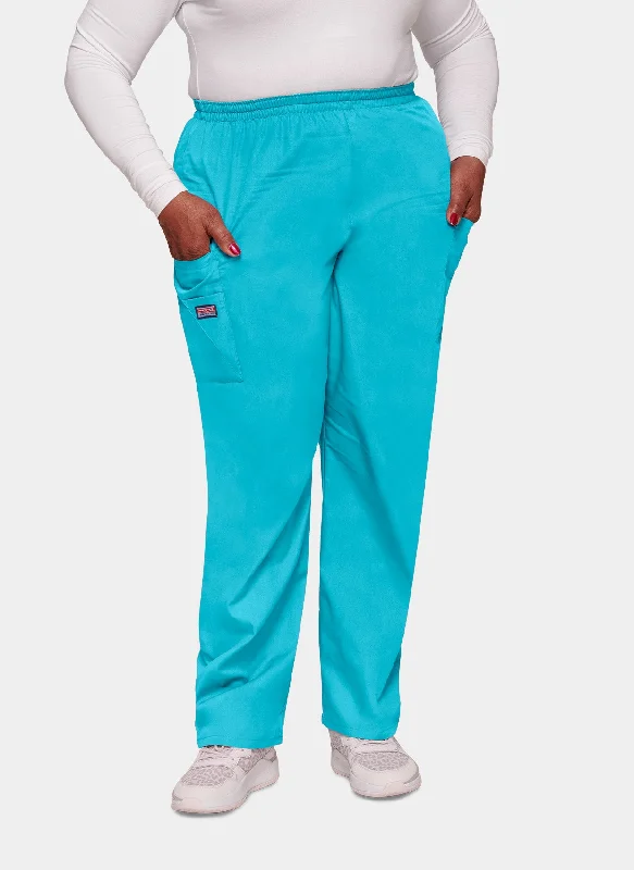 Cherokee Unisex Elasticated Scrub Trousers - Turquoise Trousers Chinos Classic