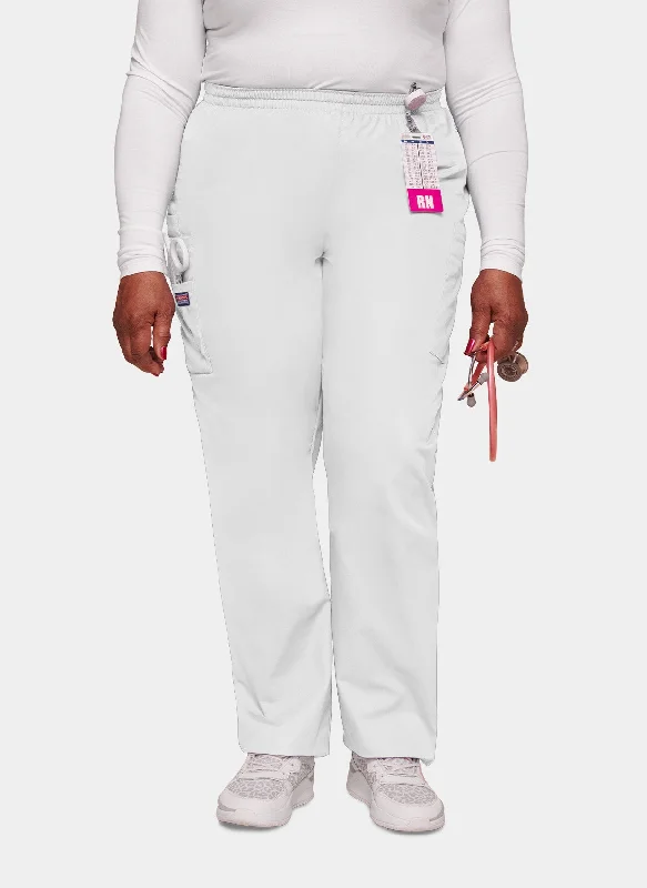 Cherokee Unisex Elasticated Scrub Trousers - White Trousers Hiking Durable