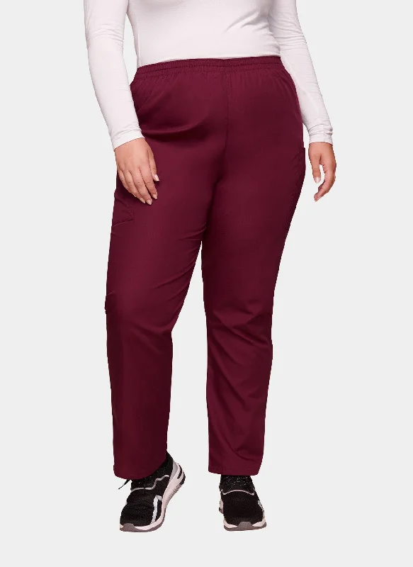 Cherokee Unisex Elasticated Scrub Trousers - Wine Trousers Party Sparkling