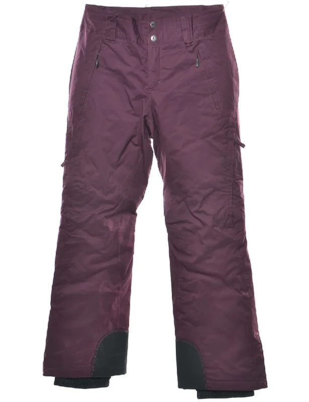 Columbia Plum Classic Ski Trousers - W29 L32 Trousers Handmade Artisanal