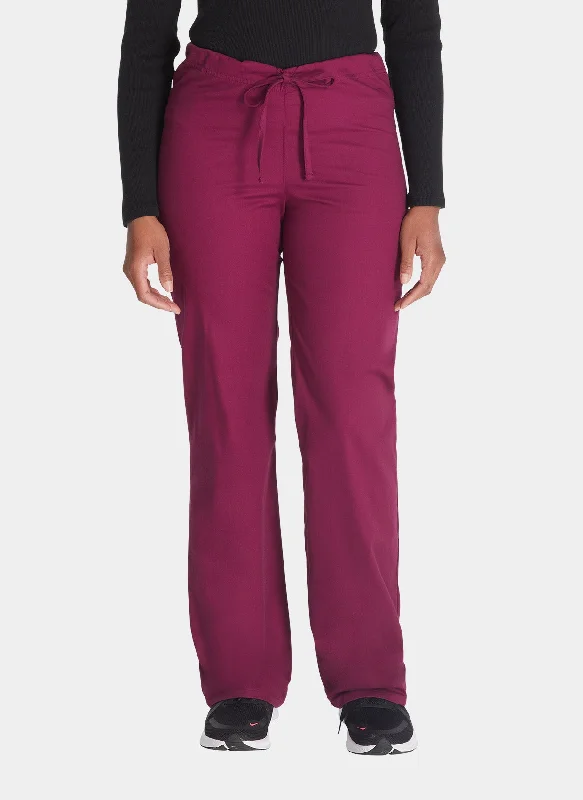 Dickies EDS Signature Unisex Drawstring Scrub Trousers DKE83006 - Wine Trousers Lace Delicate